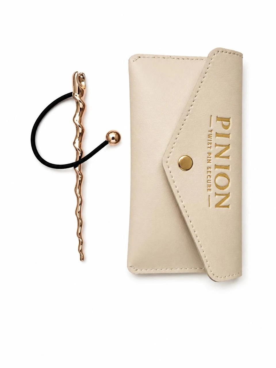 The Hair Pinion with leather travel case