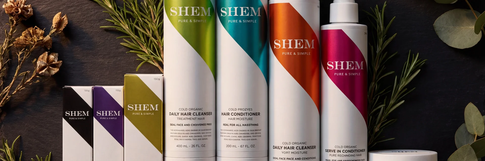 Shem Naturals complete hair care collection
